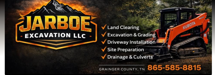 Jarboe Excavation branded equipment